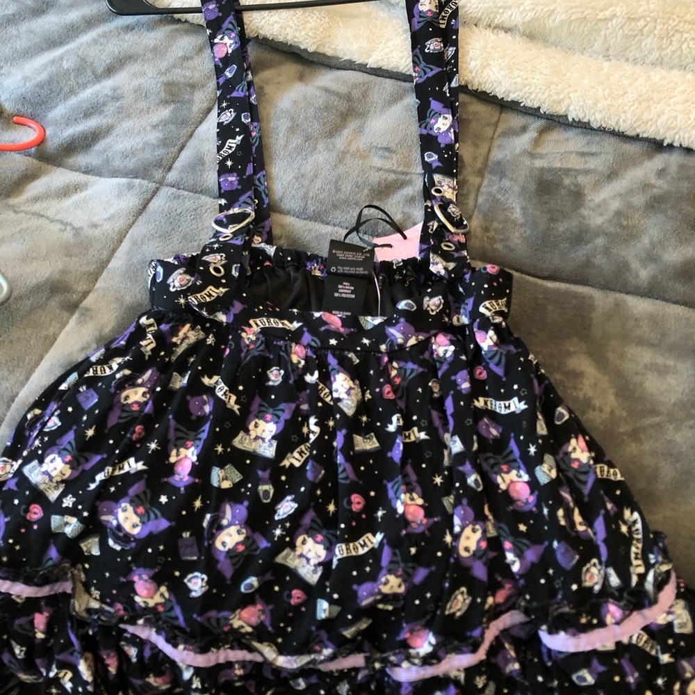 kuromi suspender skirt